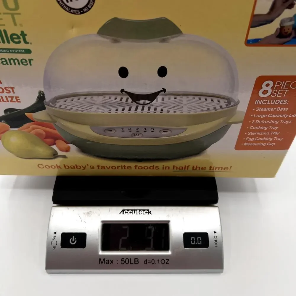 MAGIC BULLET Baby Bullet Turbo Steamer 8pc NIB OPEN BOX